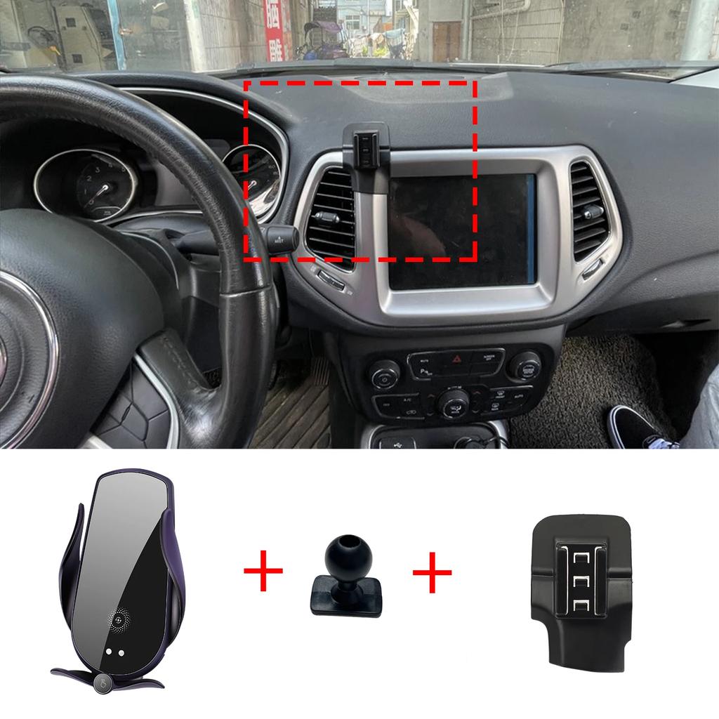 Car Mobile Phone Holder Accessories for Jeep Compass 2017~ GPS Bracket Navigation Stand Auto