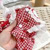 Plaid Puppy Apparel Adorable Strawberry Dress High Quality Dog Dress  Summer Wear
