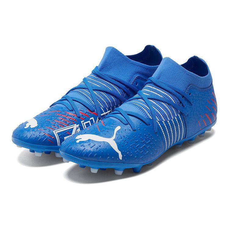 Puma Future Z 3.2 Round Toe Lace-Up MG (Rubber Short Studs) Artificial Turf Fitting Soccer Shoes Men soccer shoes Blue 106489-01