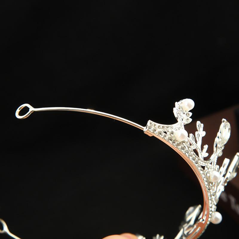 Bride's Crown Headwear  Princess's Crown Crystal Headband Piano Performance Fashion Show Accessories  Birthday Hair Accessories for Women