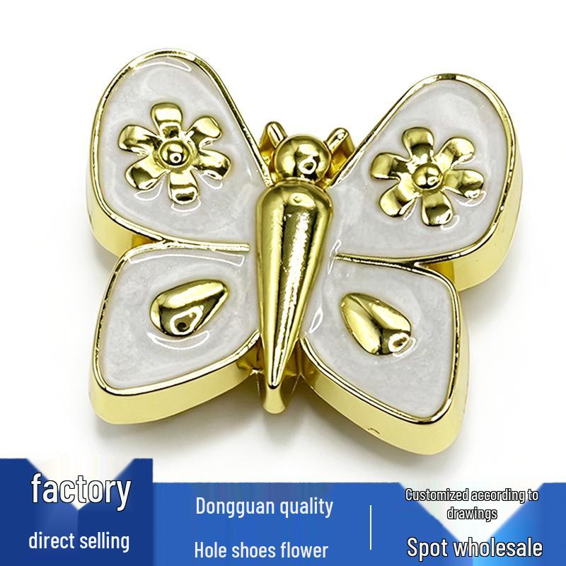 Metal Butterfly Flower Shoe Charms: Cute & Versatile Crocs Accessories