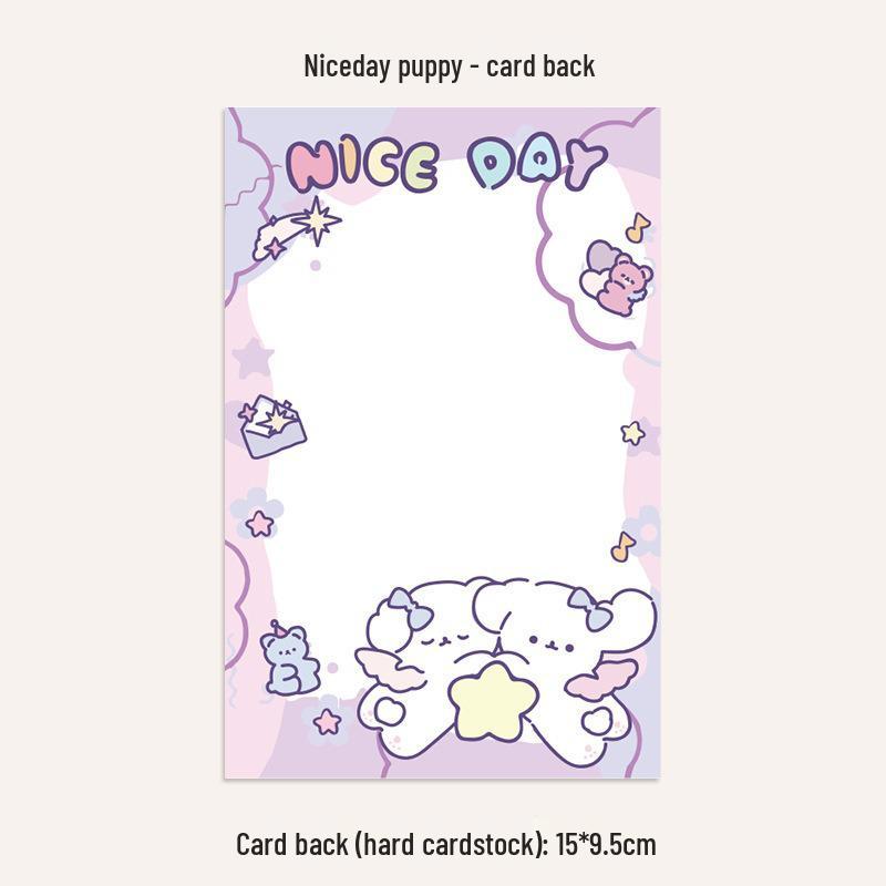 Self-Sealing Cute Card Packaging Bag Set for Small Cards