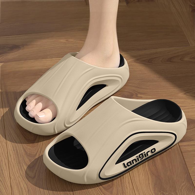 

Men s Sports Slippers for Men 2025 New Summer Outer Wear Thick-Soled Non-Slip Anti-Odor Eva Youth Large Size Sandals and Slippers 44-45 коричневий