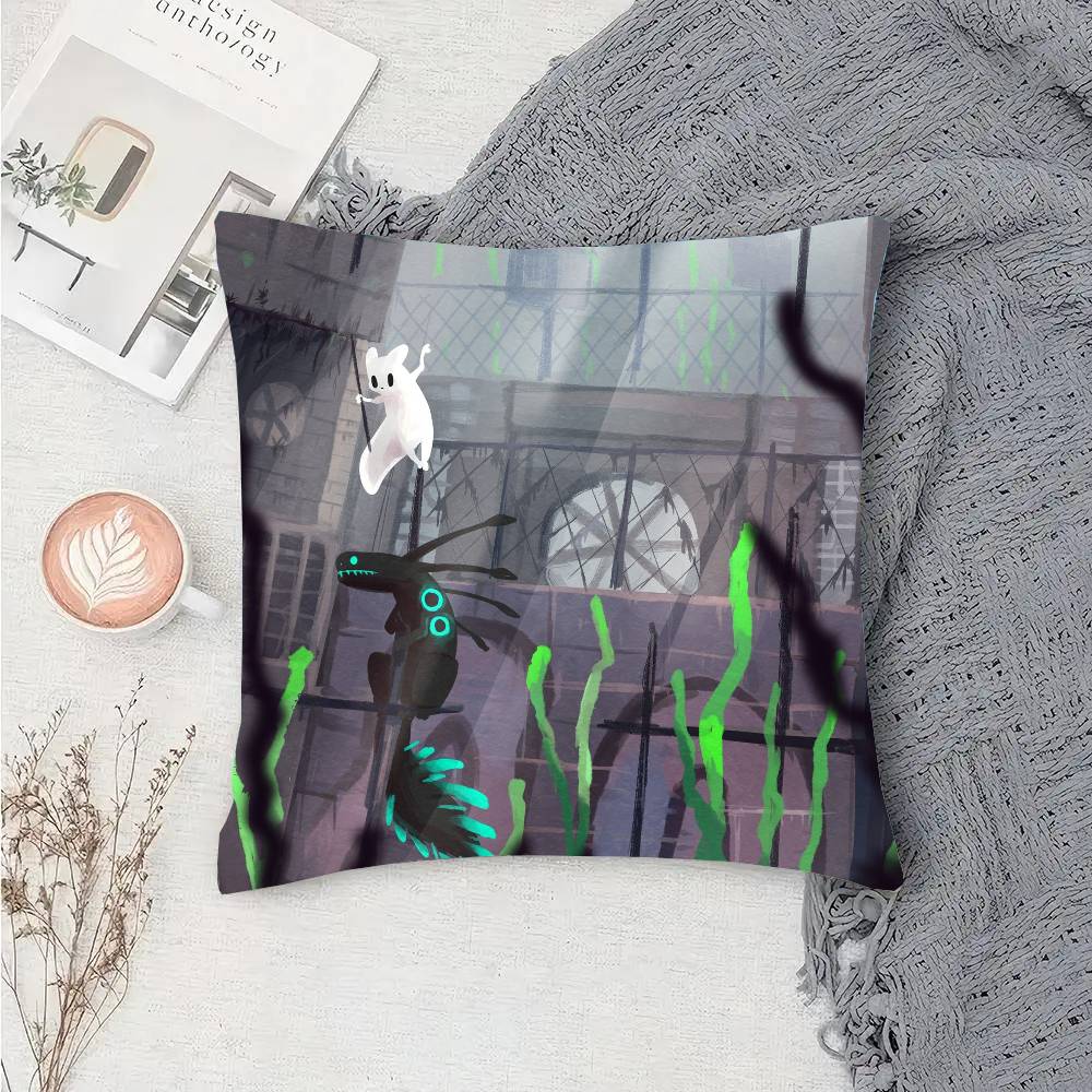 Hot Video Game R-Rain World Pillow Case Fashion Square Pillowcase Bedroom Sofa Room Ins Decoration Leisure