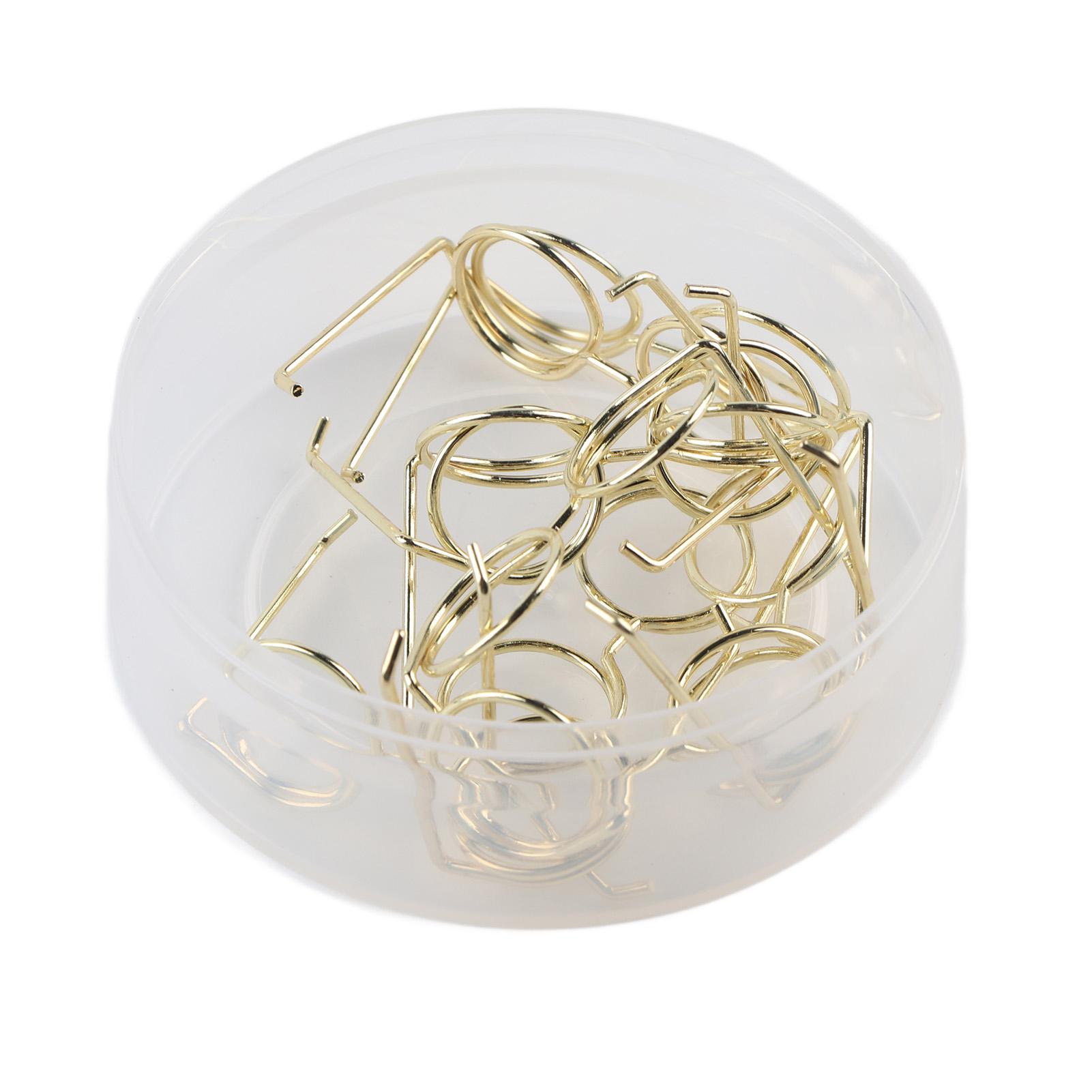 

10 шт. забавные металлические гальванические очки в форме скрепки для бумаги карточки книжные зажимы классификация файлов