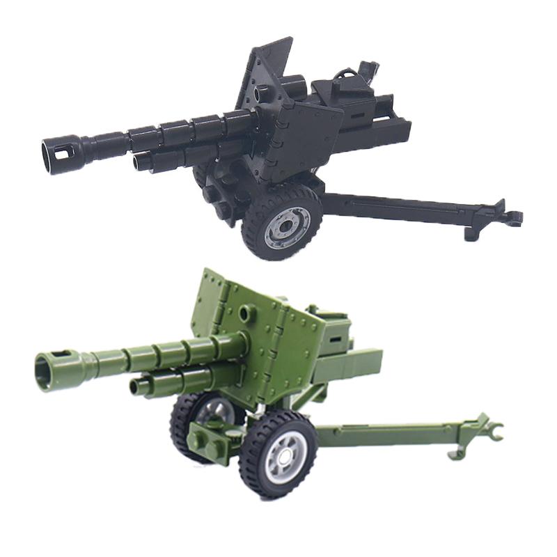 MOC Military Building Block Set Weapons War Army Accessories Soviet Army Characters Cannon Carts Launchers Tents Block Bricks Gift Presents Toy