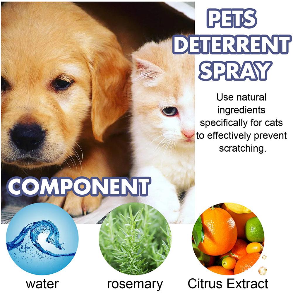 Chewing Training Spray Natural Scratching Training Aid Spray No Stimulation Orange Fragrance Portable Sofa Furniture Protectors
