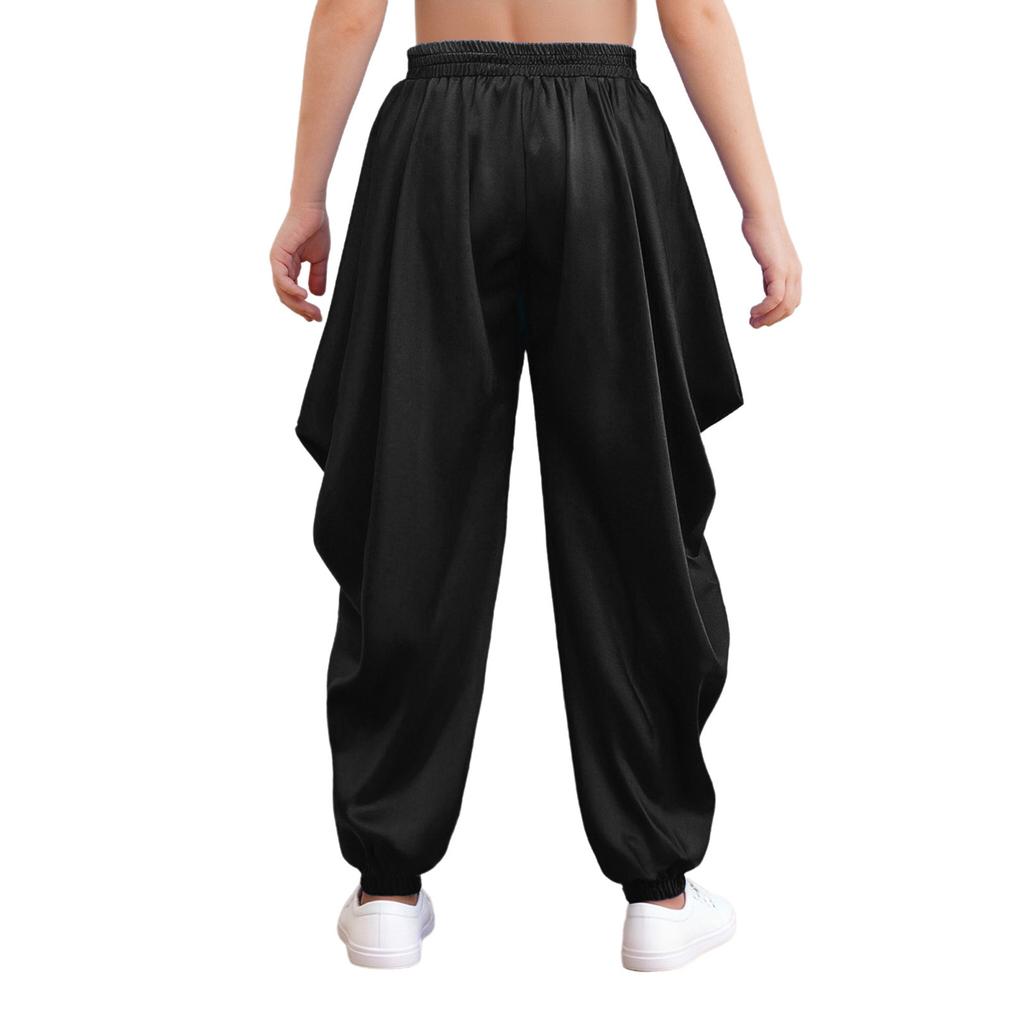 Chlapecké saténové kostýmy na halloweenskou cosplay tématickou párty Dhoti kalhoty Elastický pas Volné pytlovité kalhoty