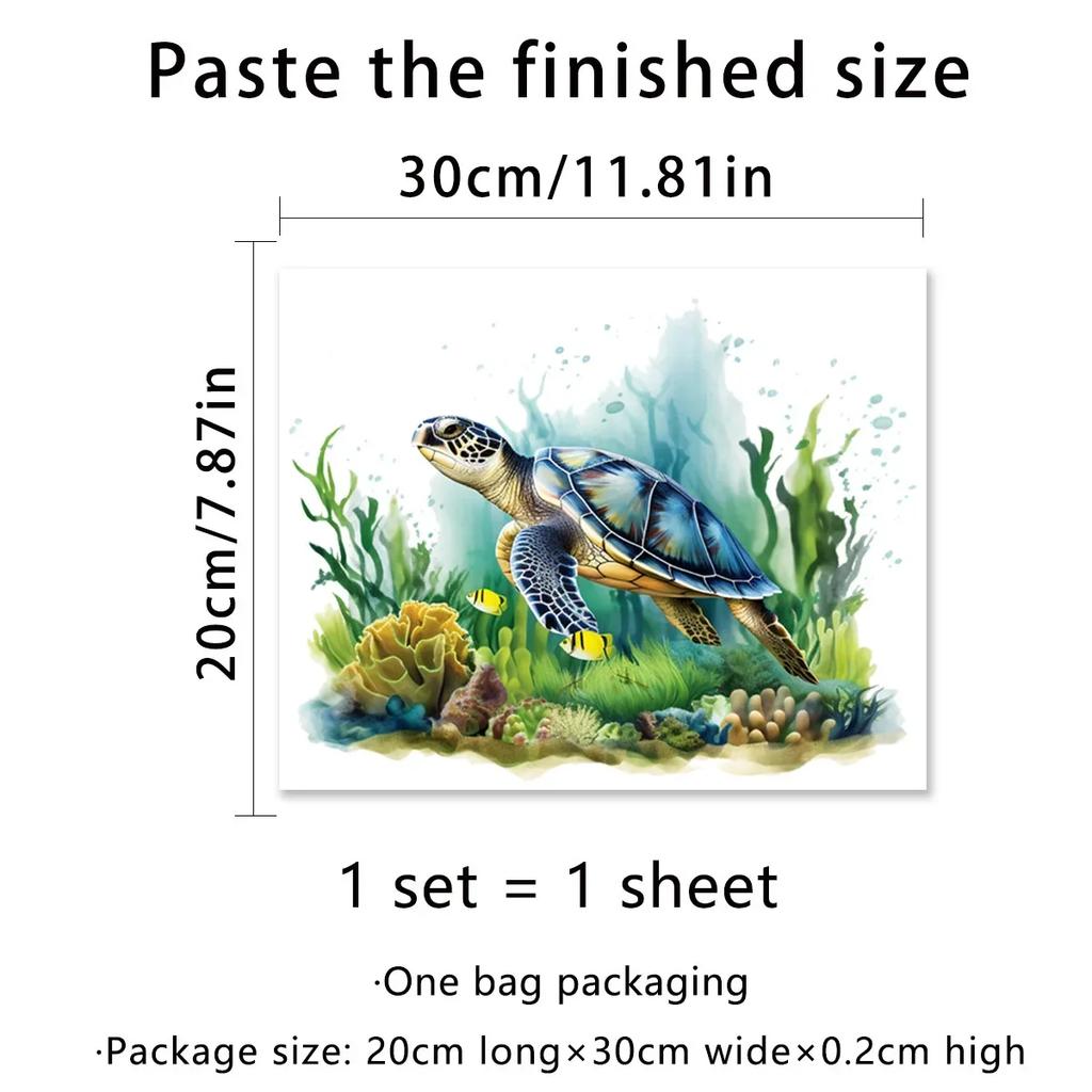 Toilet Sticker Bathroom Wall Sticker Sea Turtles WC Self Adhesive Mural Stickers Home Decoration Decals 2026 Christmas