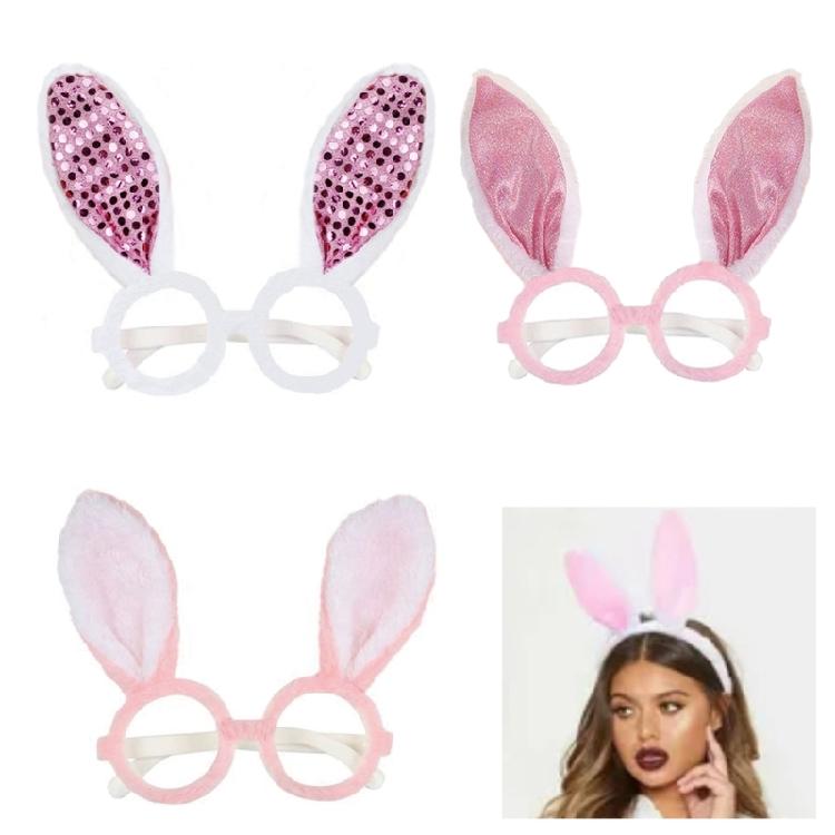 Easter Bunnies Ears Glasses Frame Party Favor Easter Decorations Supplies Photo