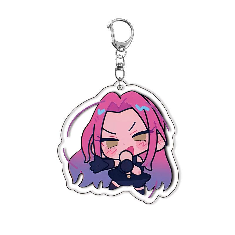 Anime Keychain Novelty Accessory Acrylic Double Sided Keychain Ingenious Pendant New Stock Acrylic Double Sided Keychain