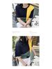 Korean Style Women's Contrast Color Loose-Fit Summer T-Shirt