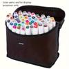1pc Bag That Can Hold 60 Markers, A Large-Capacity Storage Box, A Multifunctional Canvas Pen Holder,Excluding 60  Pens