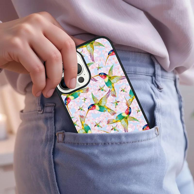 Hummingbird Phone Case For iPhone 17 Air 15 16e 14 13 Pro Max Coque 12 11 Pro Max PLUS cover