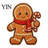 Wooden Simulation Soap Shapes Christmas Table Decorations, Santa Claus Snowman Reindeer Desktop Ornaments, Party Toppers Distressed Tiered Tray Decor