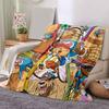 1pc One Piece Adventure Soft Throw Blanket Flannel All Season Light Weight Living Room/Bedroom Warm Blanket. M7270163