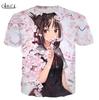 Chika Fujiwara T-shirt Top 3D Print Anime Kaguya Short-sleeve T-shirt Sportswear Casual Street Trend