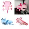 New Axolotl Cute Animal Salamander Plush Doll Hexagonal Dinosaur Doll Home Decor Gift 30cm