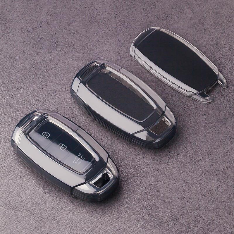 Housse de clé de voiture pour Hyundai Creta, ix35, Elantra, Venue, Kona, Fiesta, Verna, IX