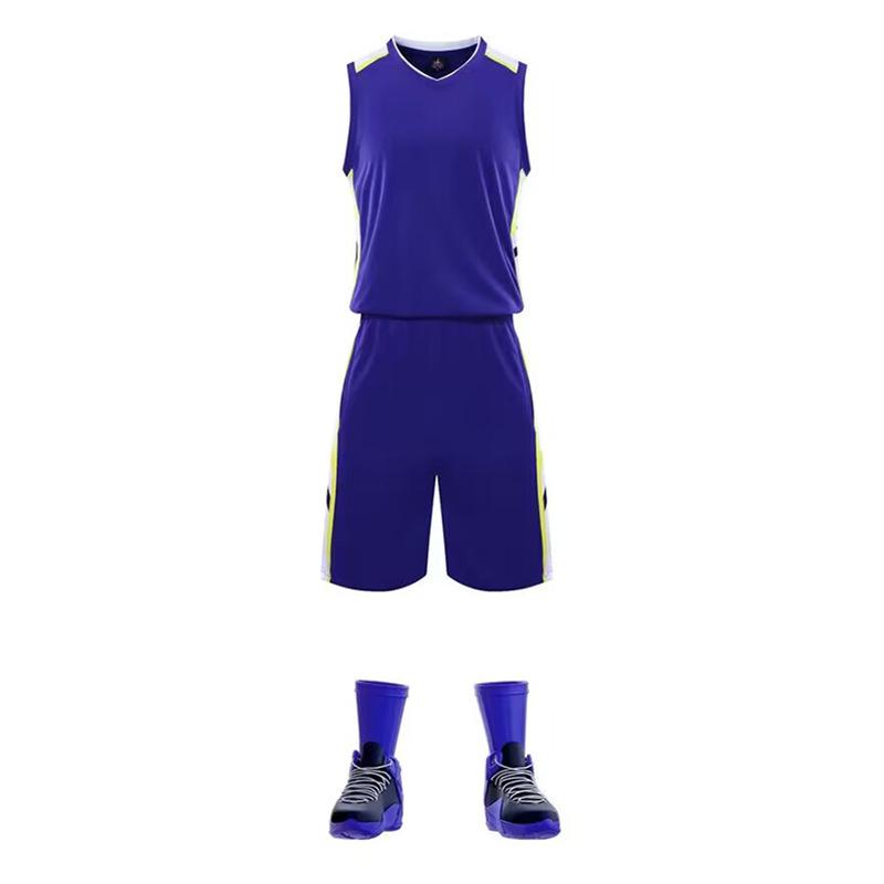 Men's Ultra-Fast Drying Basketball Jersey with Custom Numbers - Student Team Uniform Set