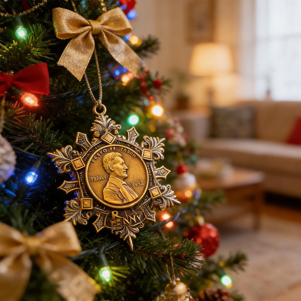 Vintage Metal Snowflake Ornament  RIPAmerican  Decor