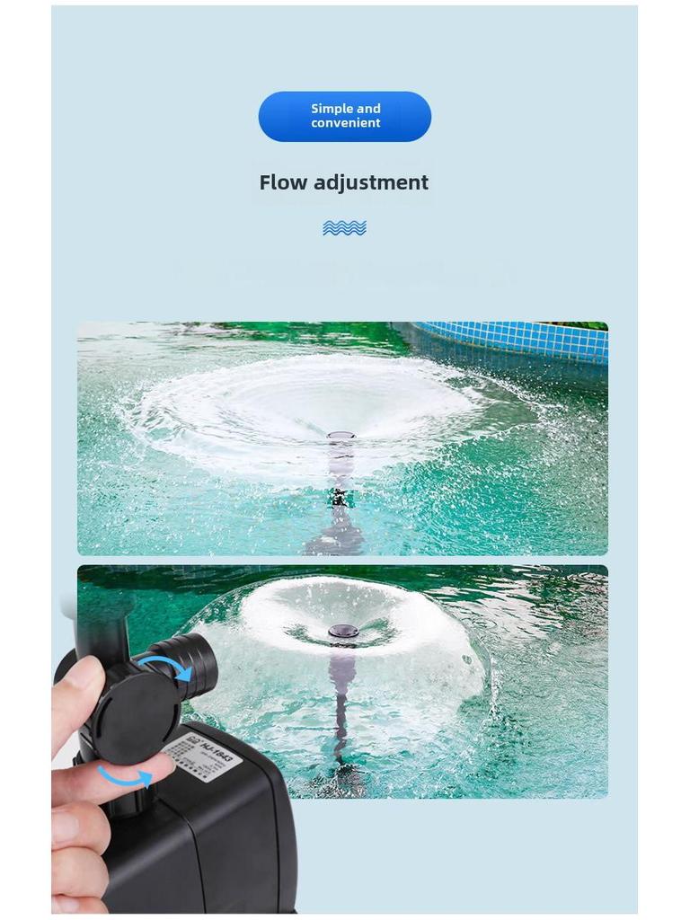 Sensen Submersible Pond Water Pump for Garden Fountains with Multiple Nozzles, Free Shipping