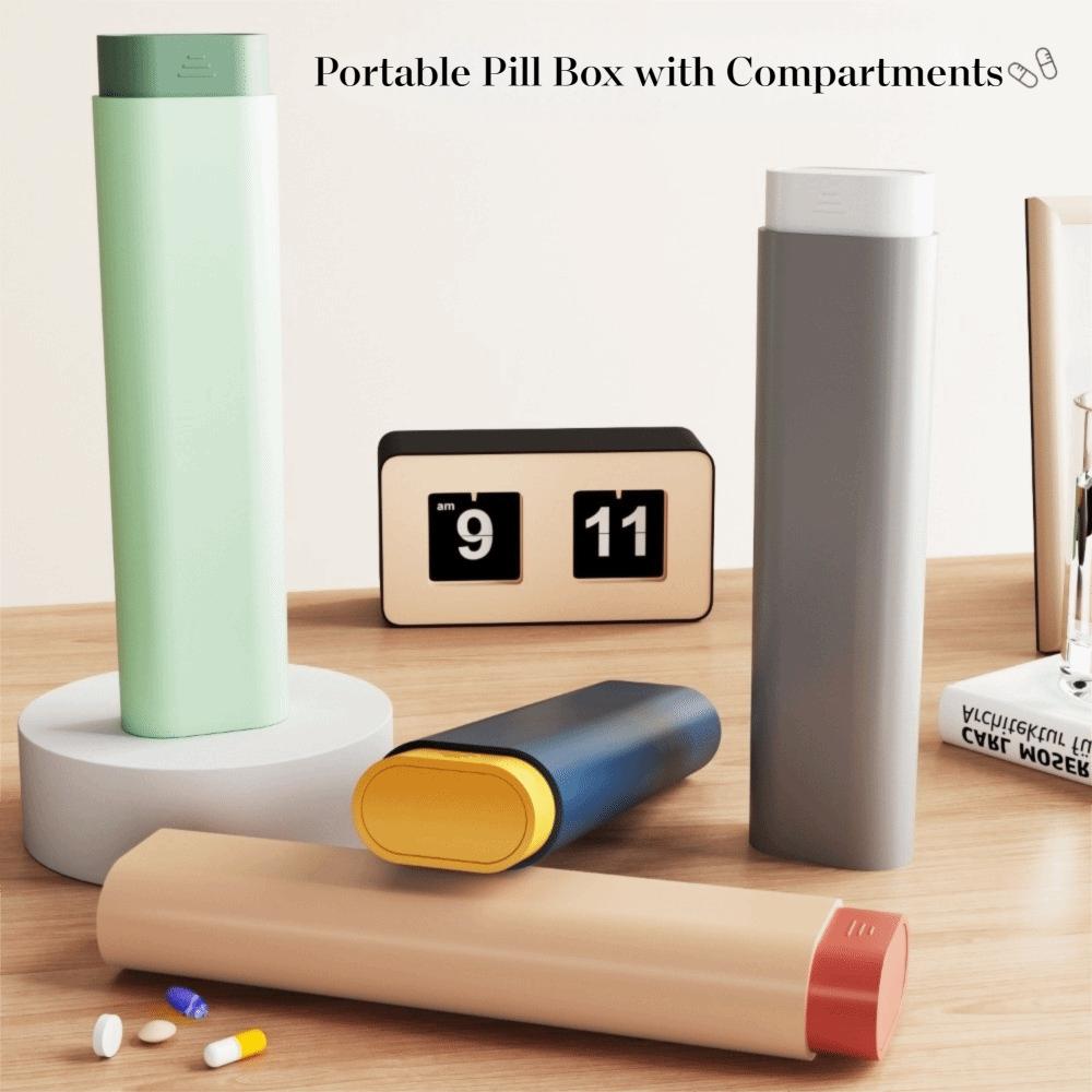 7 Grids Weekly Pill Box Mini Medicine Dispenser Premium 7 Day Pill Organizer  Travel
