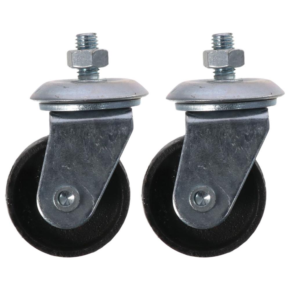 

2pcs Useful Cast Iron Horizontal Jack 12mm Universal Wheel 3 Ton Floor Jack