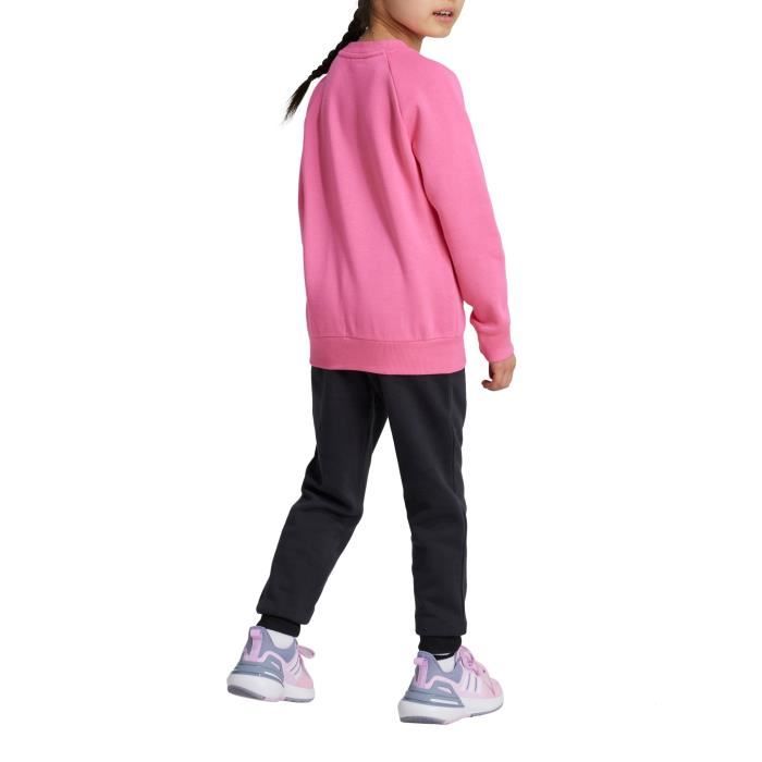 Survêtement Fille - Adidas - Essentials Logo Fleece - Rose - Manches Longues - Respirant