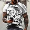 Summer Retro Gray Pointer 3d Printing Short Sleeve Men's T-shirt Cool Fashion Streetwear Round Neck T-shirts