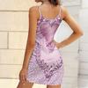 Robe moulante sans manches imprimée motifs cœur, nouvelle collection été, avec poches, sexy, coupe ajustée, élégante, robe de soirée