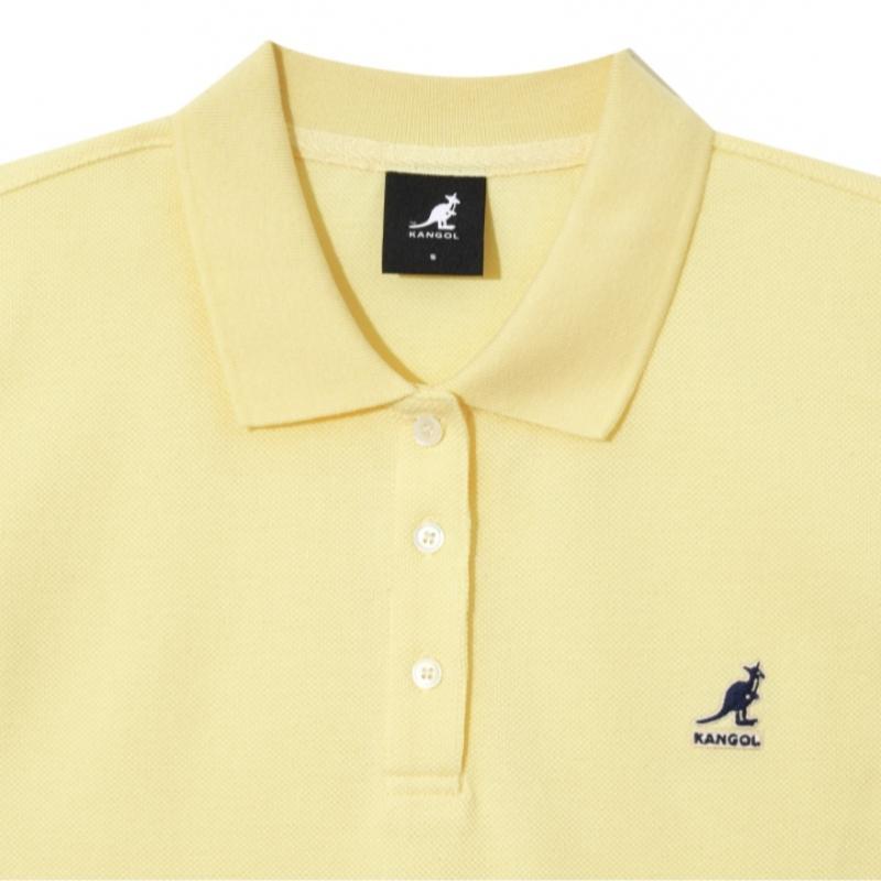 Kangol Women S Pique Shirt Yellow 1732