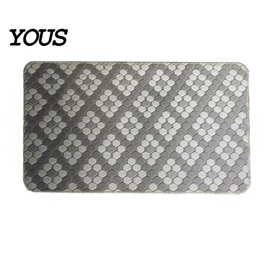 Anti-pilling Floor Mat Jacquard Entrance Door Mat, Quick-Dry Water Absorbent Machine Washable Non-Slip Doormat for Bathroom Kitchen Quick-drying