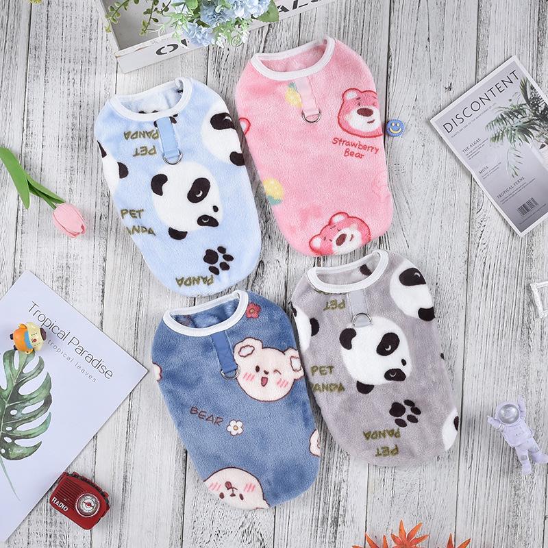 Warm Flannel Pet Pajamas for Dogs and Cats
