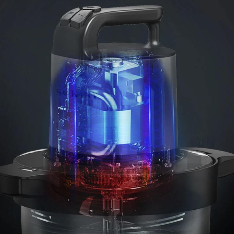 1500W  Stainless Steel Meat Grinder 3 Gears Powerful 4-Layer Blade Vegetable Crusher Kitchen Onion Garlic Grinder