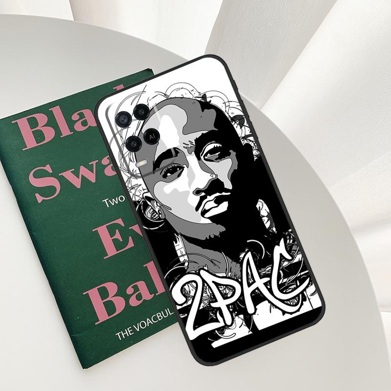 Rapper 2pac Singer Tupac Case For Oppo A52 A72 A76 A96 A54 A74 A94 A54S A57S A58 A78 A98 A57 A77 A15 A16 A17 Cover