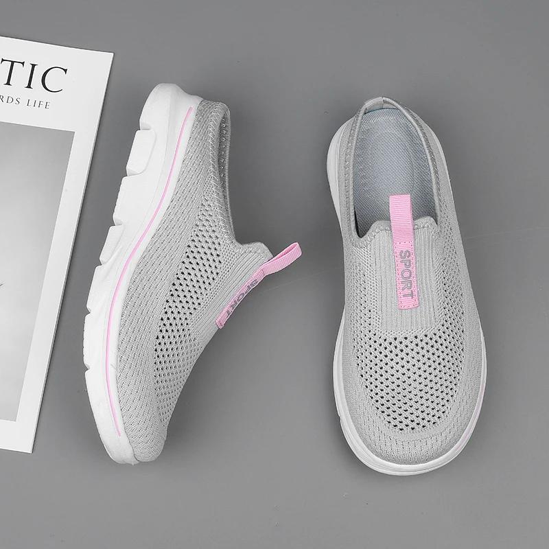 Fashion Big Size 48 Summer Men Women Half Shoes Slippers Slip On Casual Shoes Mesh Breathable Soft Comfortable Zapatillas Hombre Male