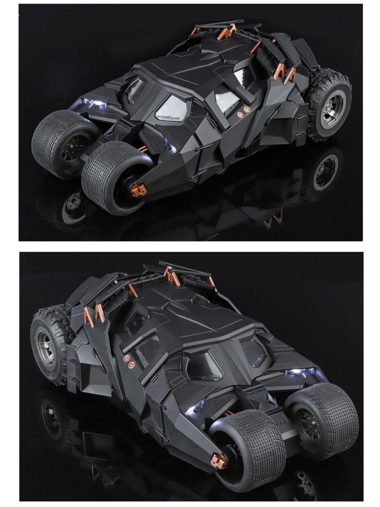 Official 1:18 Dark Knight Batmobile Alloy Model with Sound & Light Toy for Boys