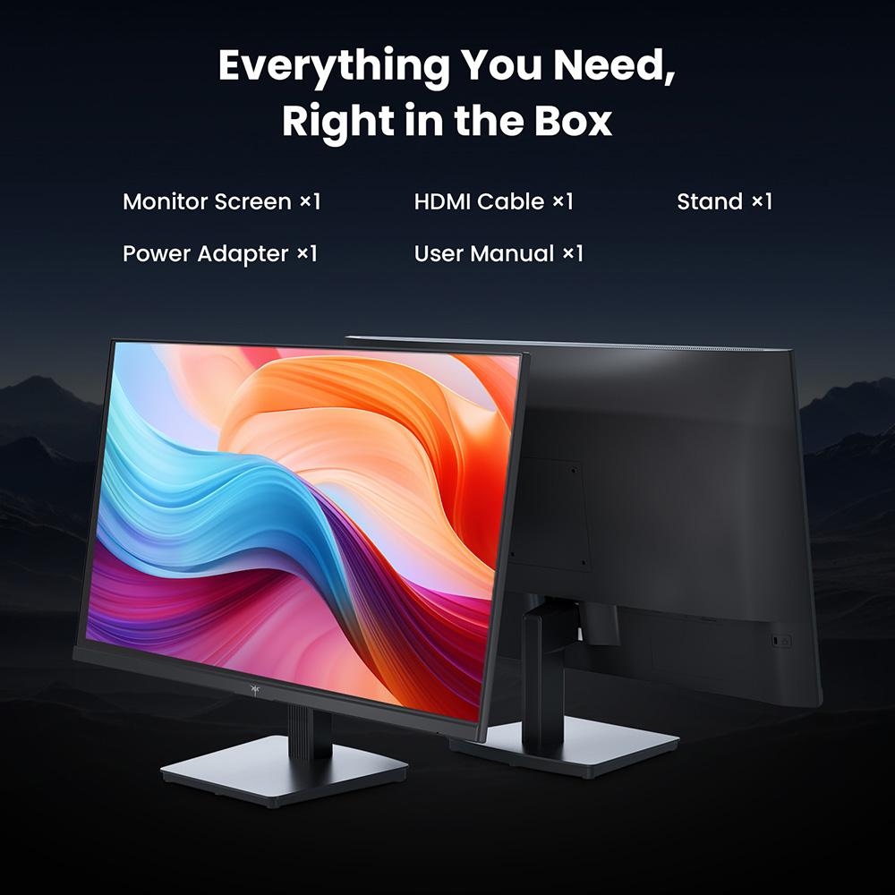 Monitor da Ufficio KTC H27T27, 27 pollici 2560×1440 2K QHD Schermo IPS Veloce, Frequenza di Aggiornamento OC 120Hz, 99% sRGB, HDR, Compatibile FreeSync & G-Sync