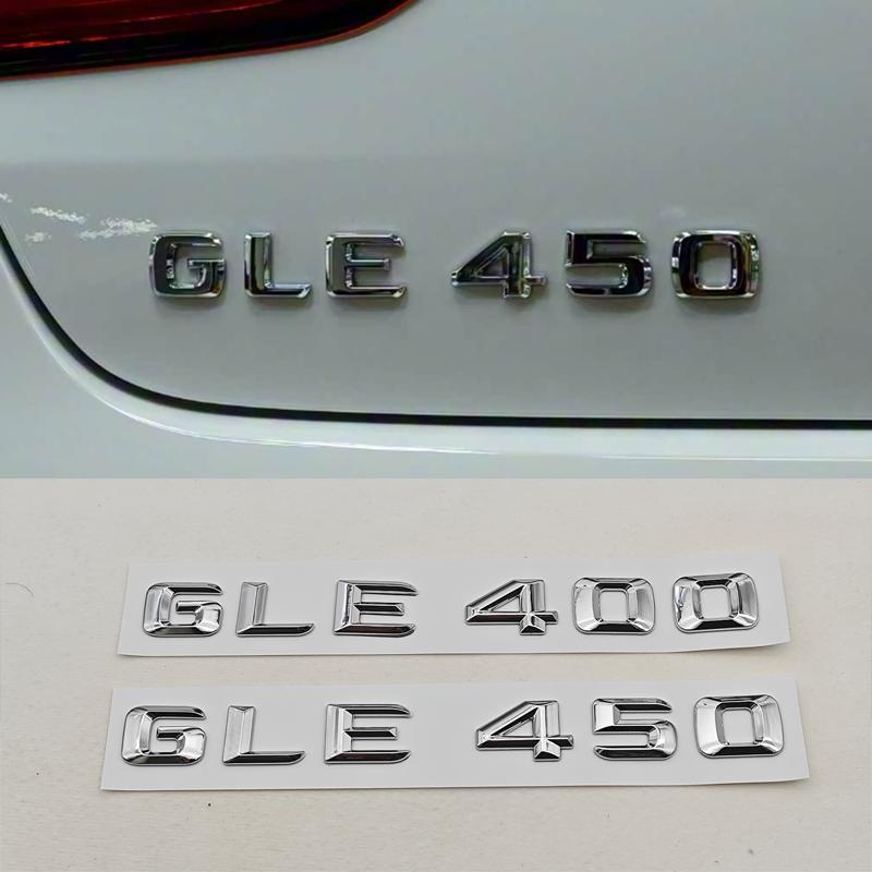 3D ABS Car Letters Logo GLE400 GLE450 Rear Trunk Badge Sticker Emblem For Mercedes Benz GLE Class GLE 400 GLE 450 Accessories