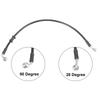 Motoforti Motorcycle Brake Clutch Hose Hose Hydraulic Reinforced Motorcycle Stainless Steel 28°+90° Black 50cm