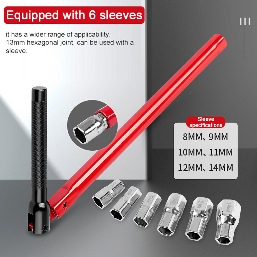 Home Kitchen Bathroom Sink Wrench Faucet Valves Installation and Disassemble Wrench Set WaterPipe Spanner Wrench Socket Kit Hand