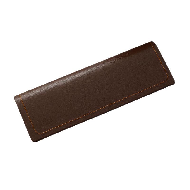 British Style PU Leather Eyeglass Case - Portable, Anti-Pressure Storage for Myopia or Sunglasses
