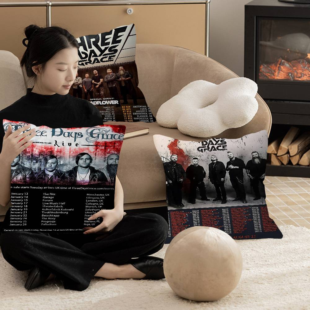 Band T-Three D-days Grace Cushion Cover Decorative Pillow Sofa Home Decor Case Pillow Cases