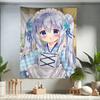 Anime Is the order a rabbit Zeichentrick Wandteppich Wandbehang Dekoration Haushalt Heimdekor Niedliches Anime Dienstmädchen Mädchen Wandteppich