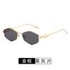 New polygonal sunglasses, men's and women's Japanese and Korean personalized rhombus sunglasses, driving fishing sunshades