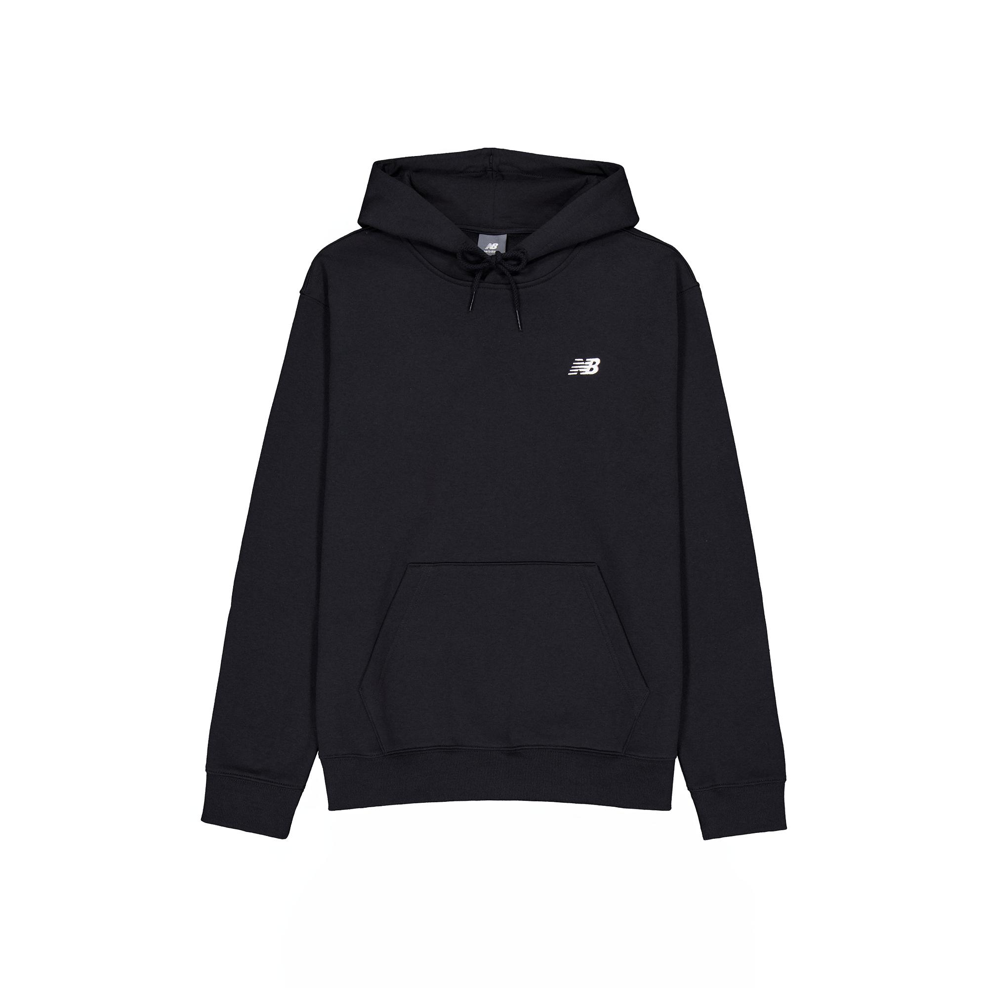 New Balance Logo Embroidered Drawstring Hoodie MT41511-BK L