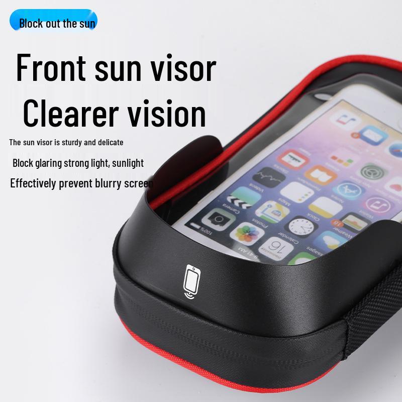 Waterproof Multifunctional Phone Holder Bag for Cycling & Motorcycling with Touchscreen Access