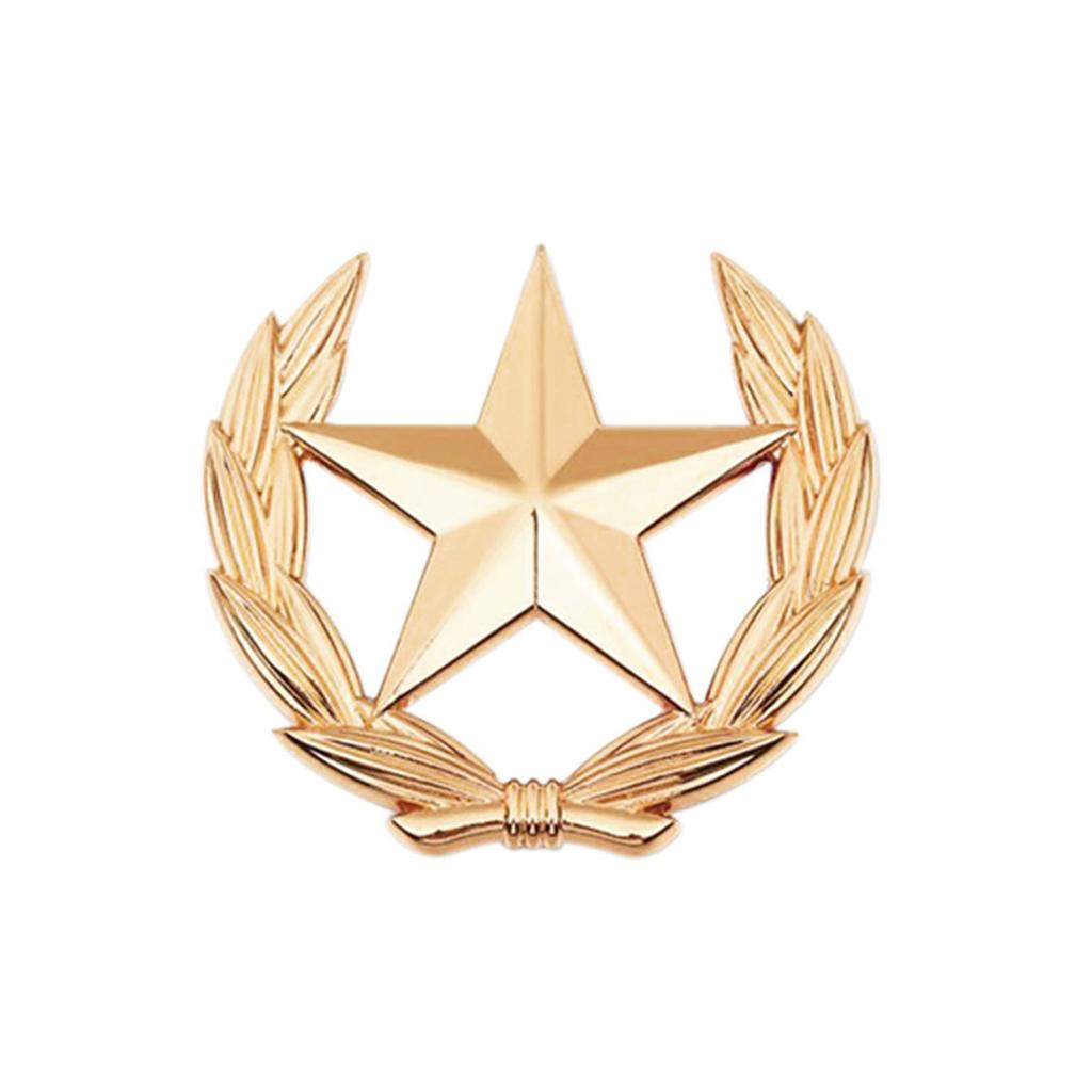 Stylish Wheat And Star Emblem Brooch Alloy Vintage Pin Wheat Star Brooch Pin For Clothing Accessories Lapel Decor