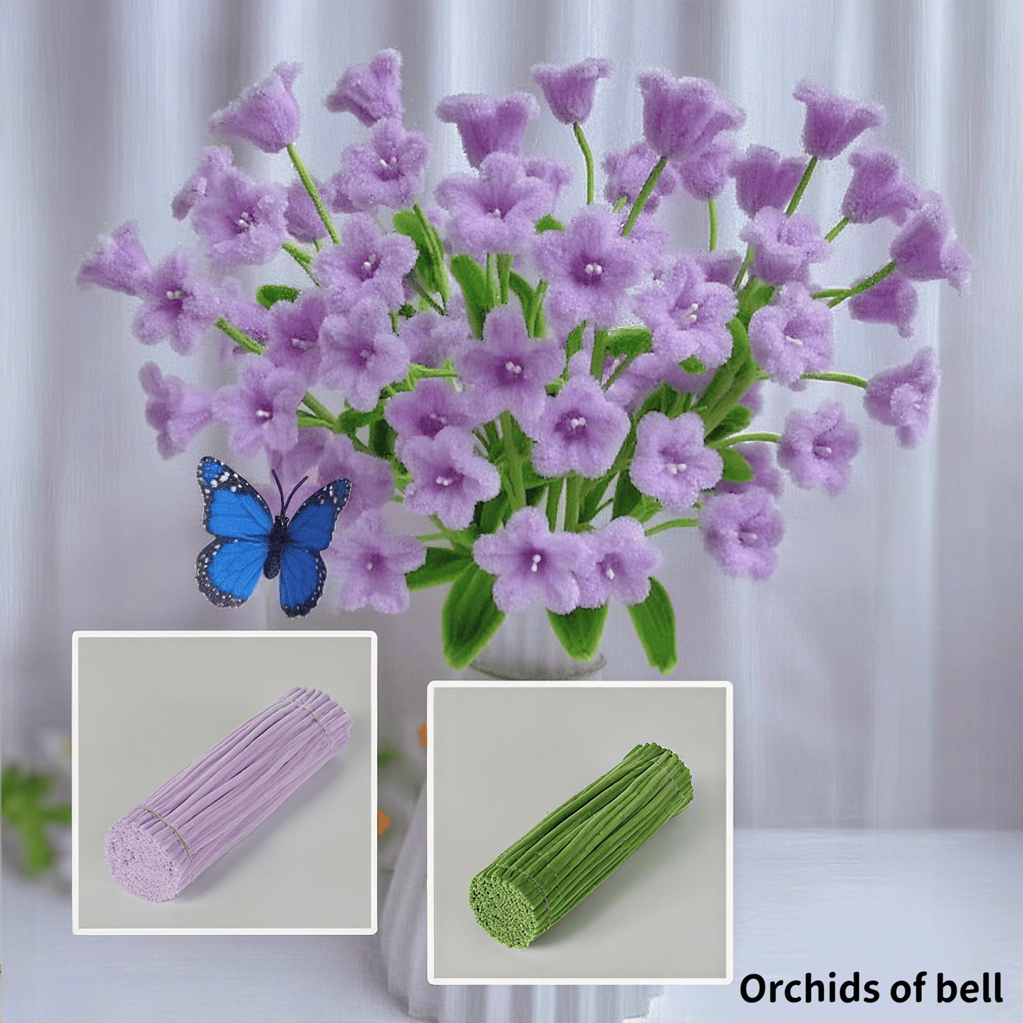 

200/300/500 шт. Цветные синельные палочки для поделок для цветов, Ассорти из нескольких цветов, Синельные палочки оптом, Набор для изготовления цветов своими руками